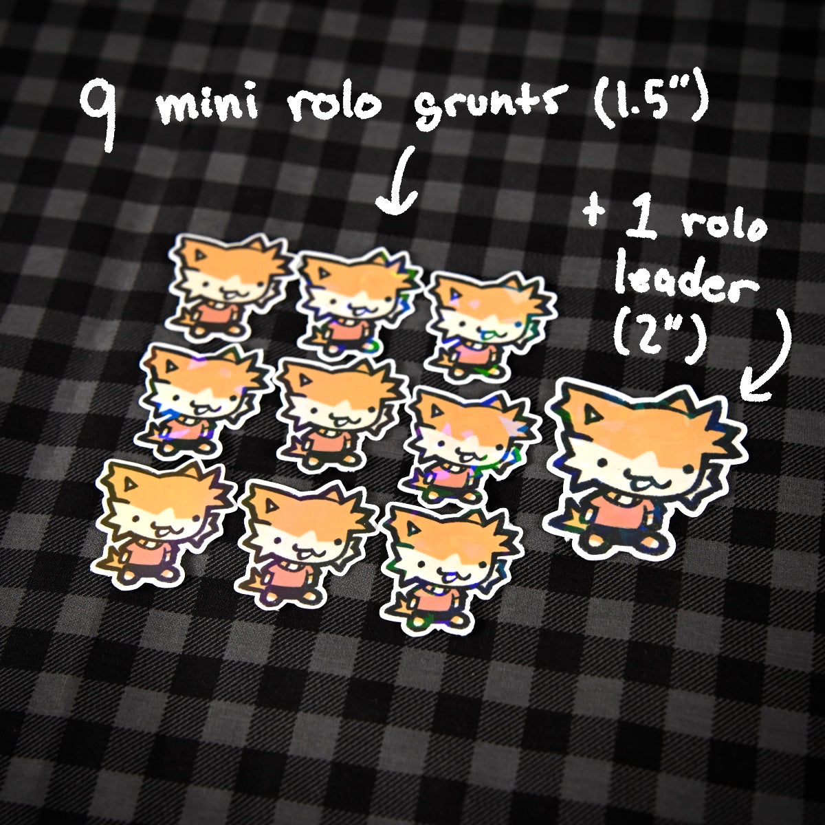 Mini Rolo Army sticker pack